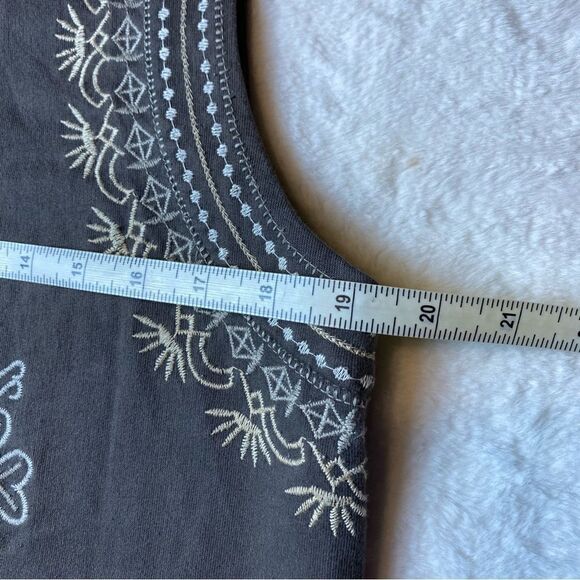 Monoreno Gray Sleeveless Hooded Full Zip Dress Size Medium - Picture 10 of 10